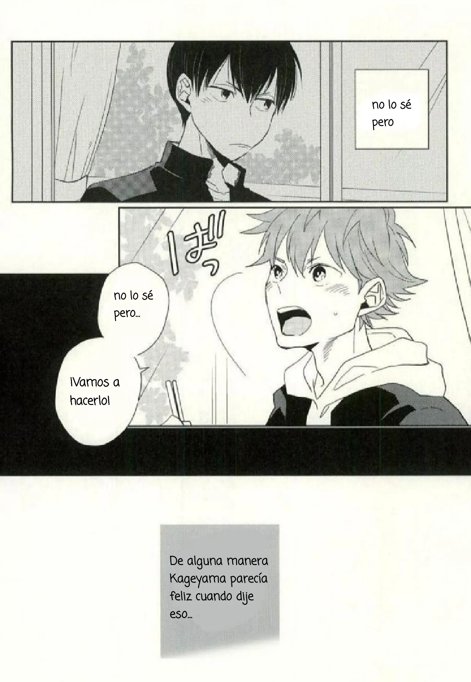 6 Haikyuu!! dj – Adiós, amigo mío (Doujinshi)