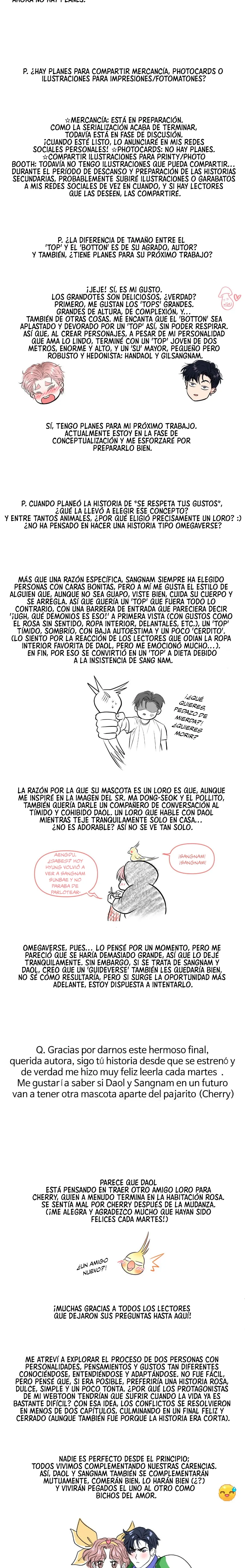 3 Se respeta tu gusto