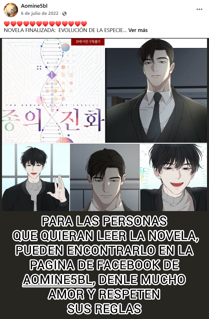 1 Evolución de las especies