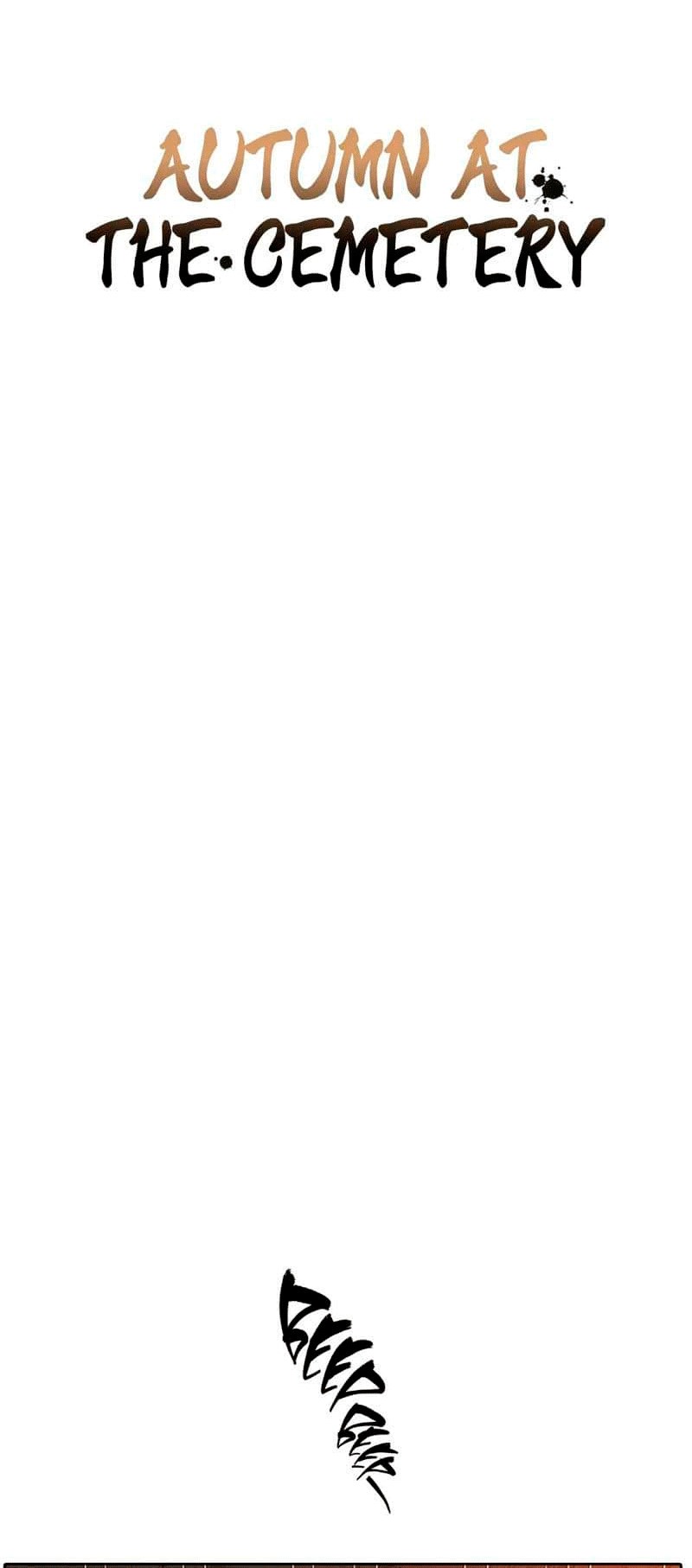 0 otoño en el cementerio