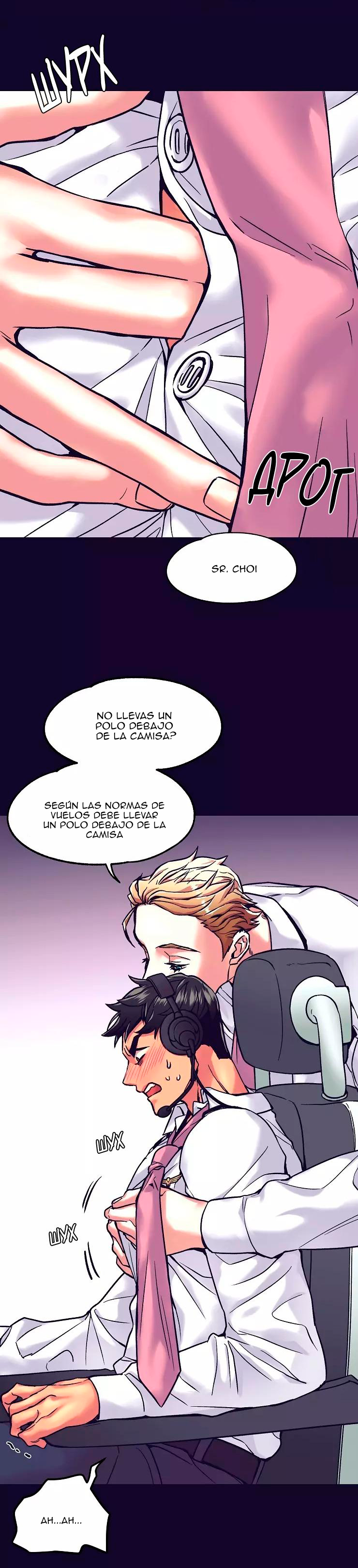 16 En la cabina
