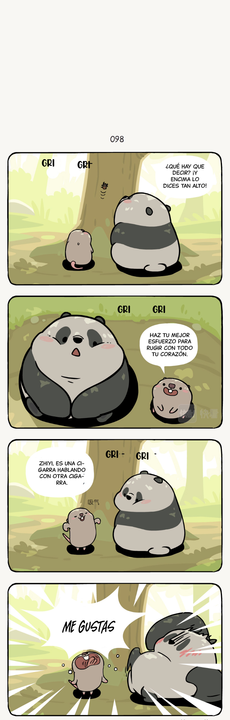 4 compañeros de bambu