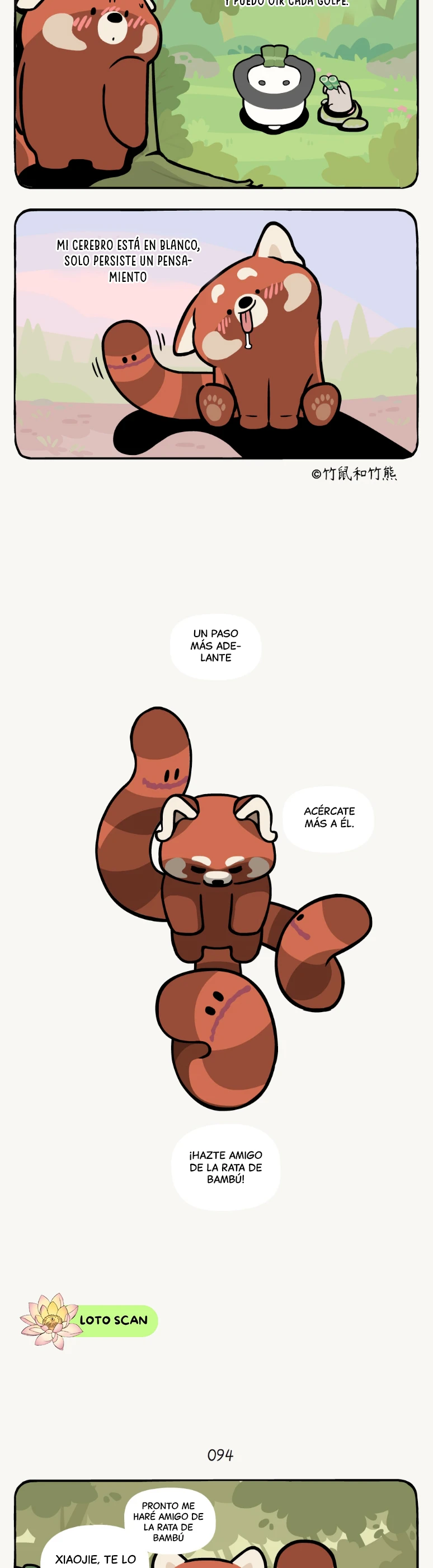 3 compañeros de bambu