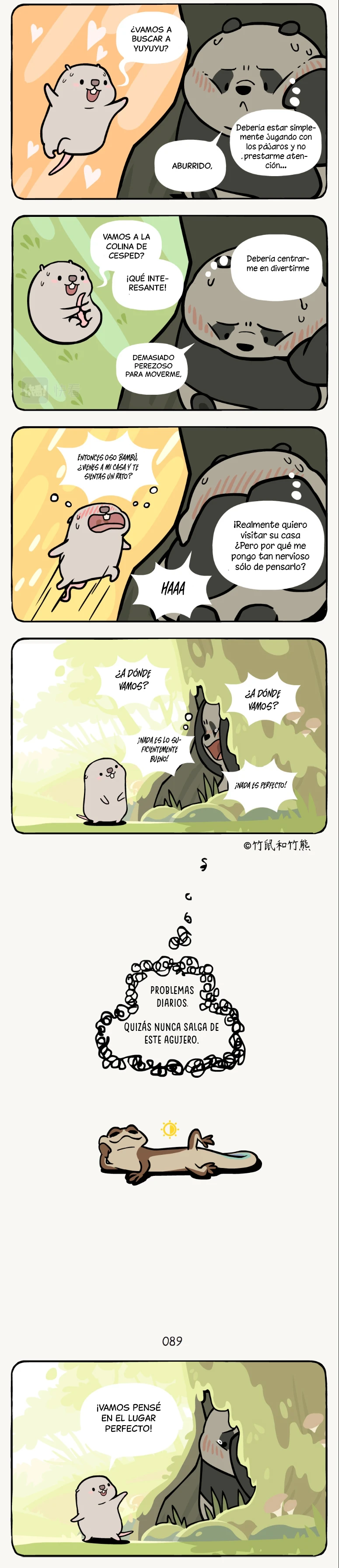 3 compañeros de bambu