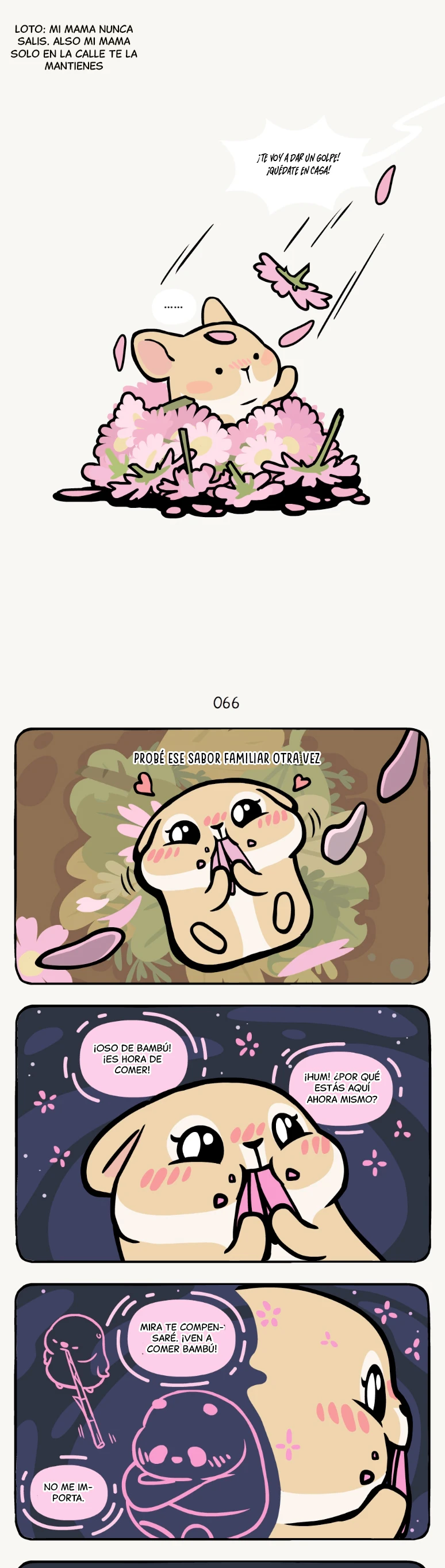 2 compañeros de bambu