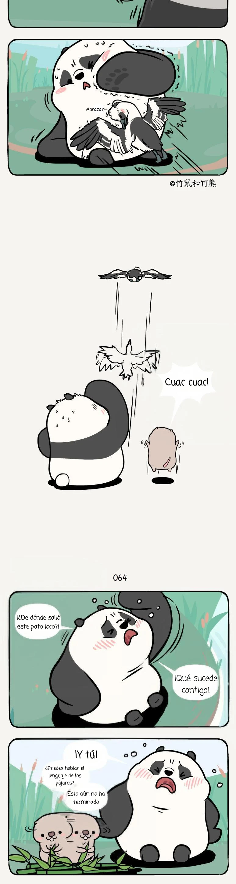 4 compañeros de bambu