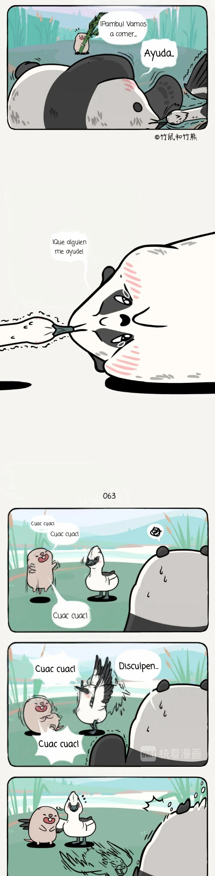 3 compañeros de bambu