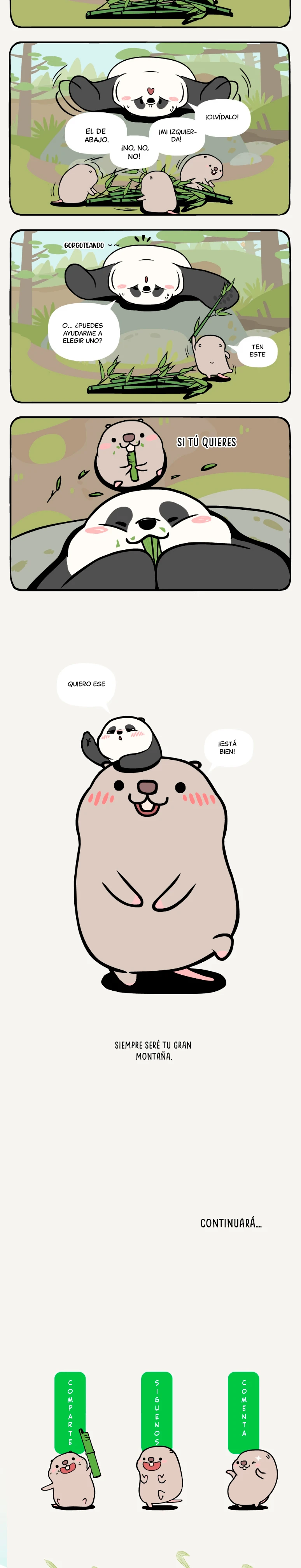 4 compañeros de bambu