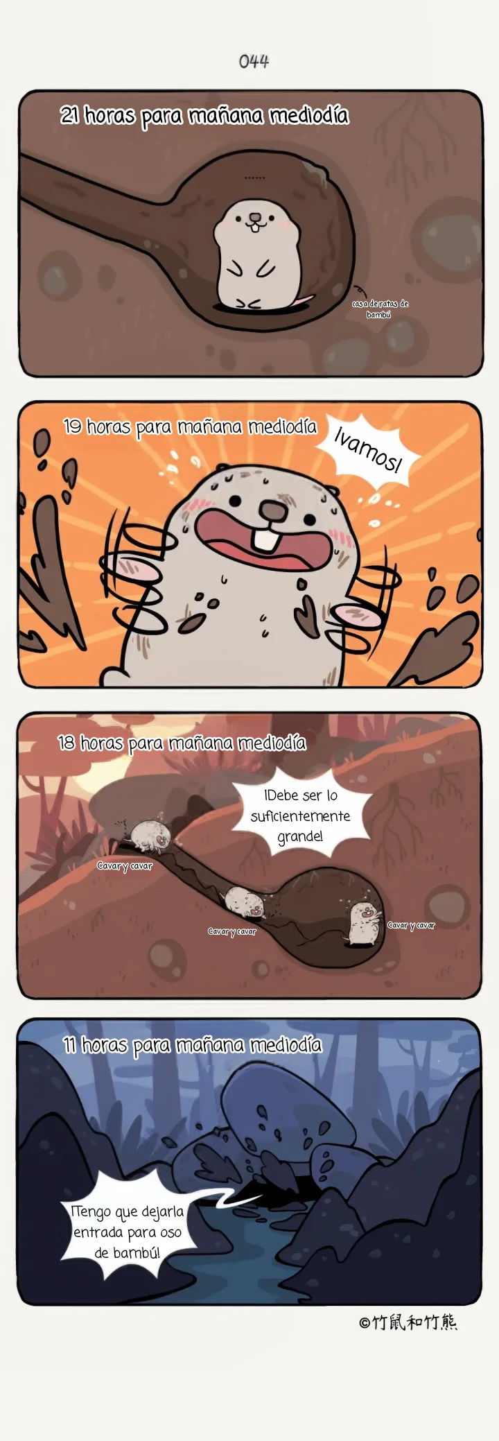 3 compañeros de bambu