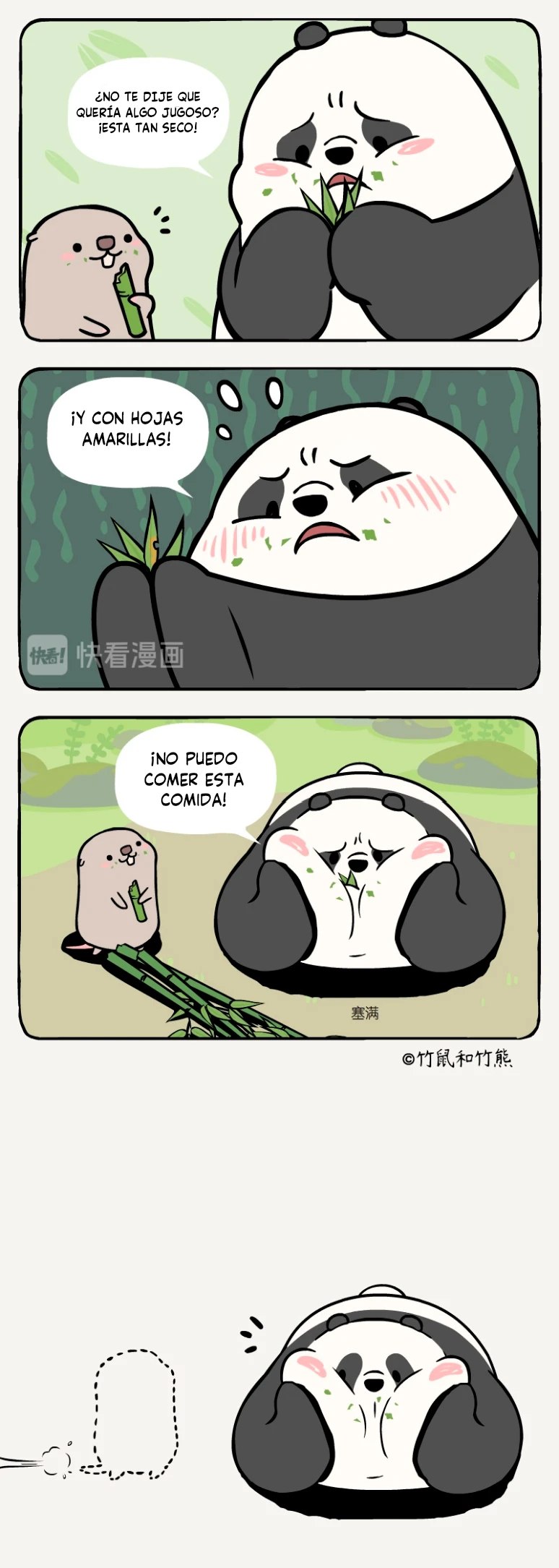 3 compañeros de bambu