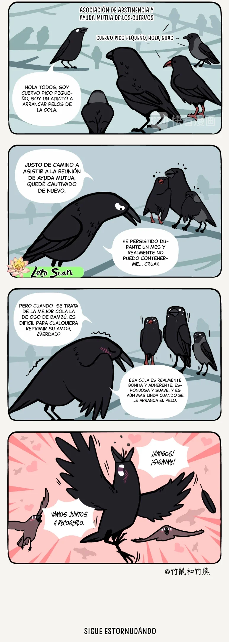 4 compañeros de bambu