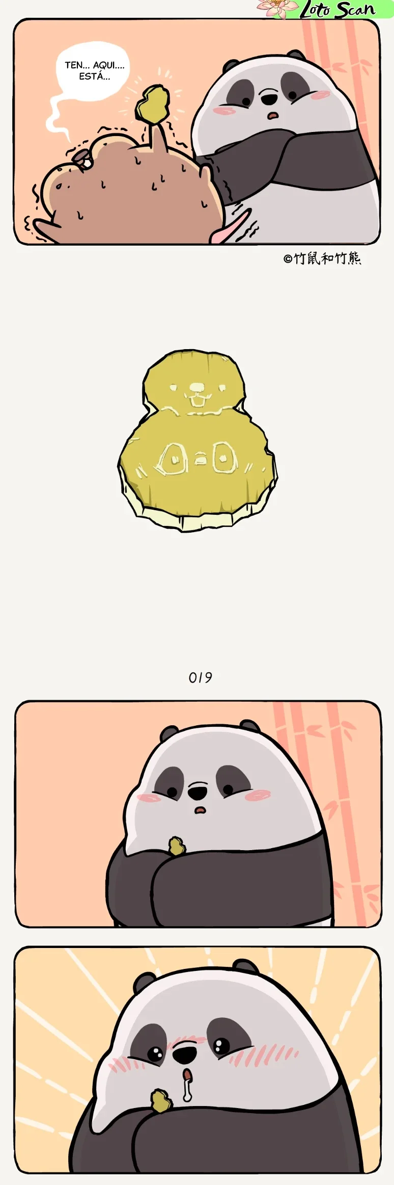 3 compañeros de bambu