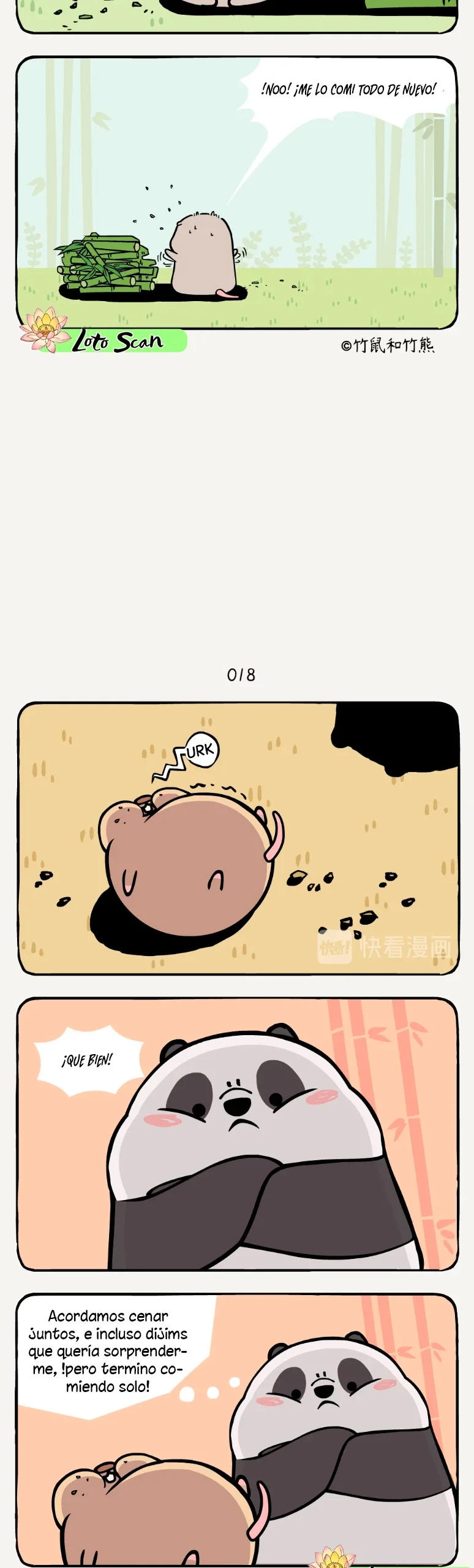 2 compañeros de bambu