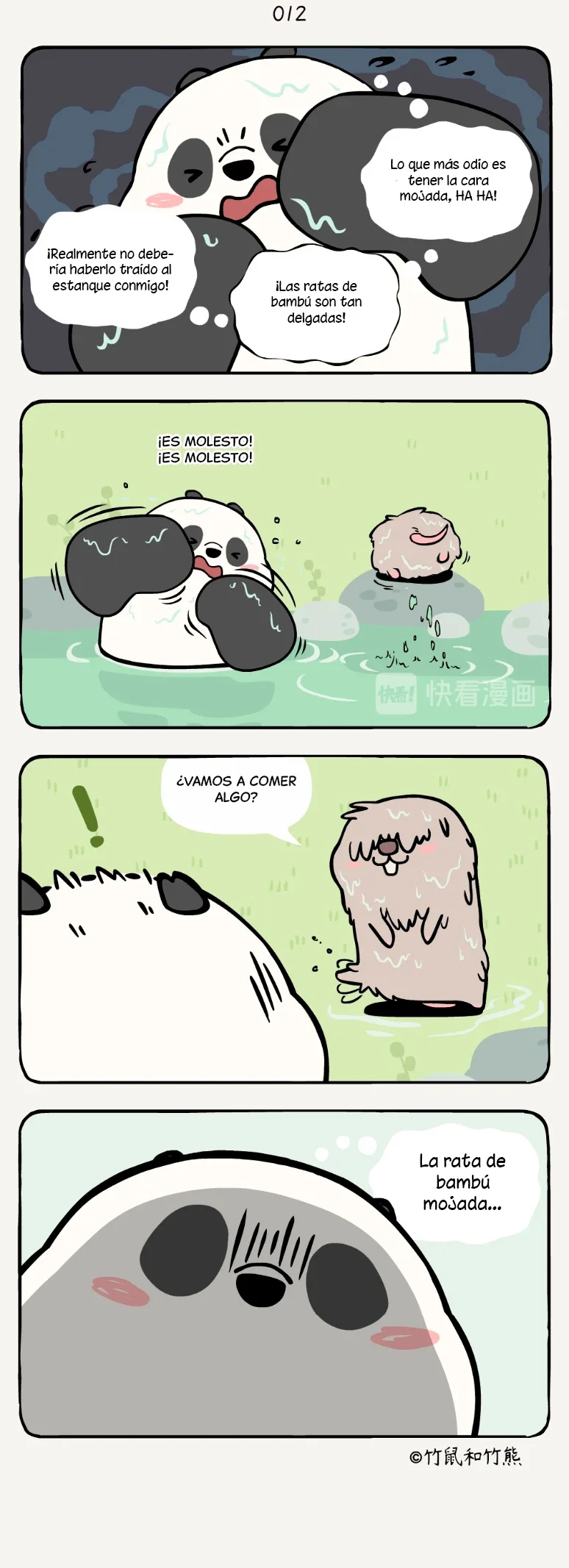 4 compañeros de bambu