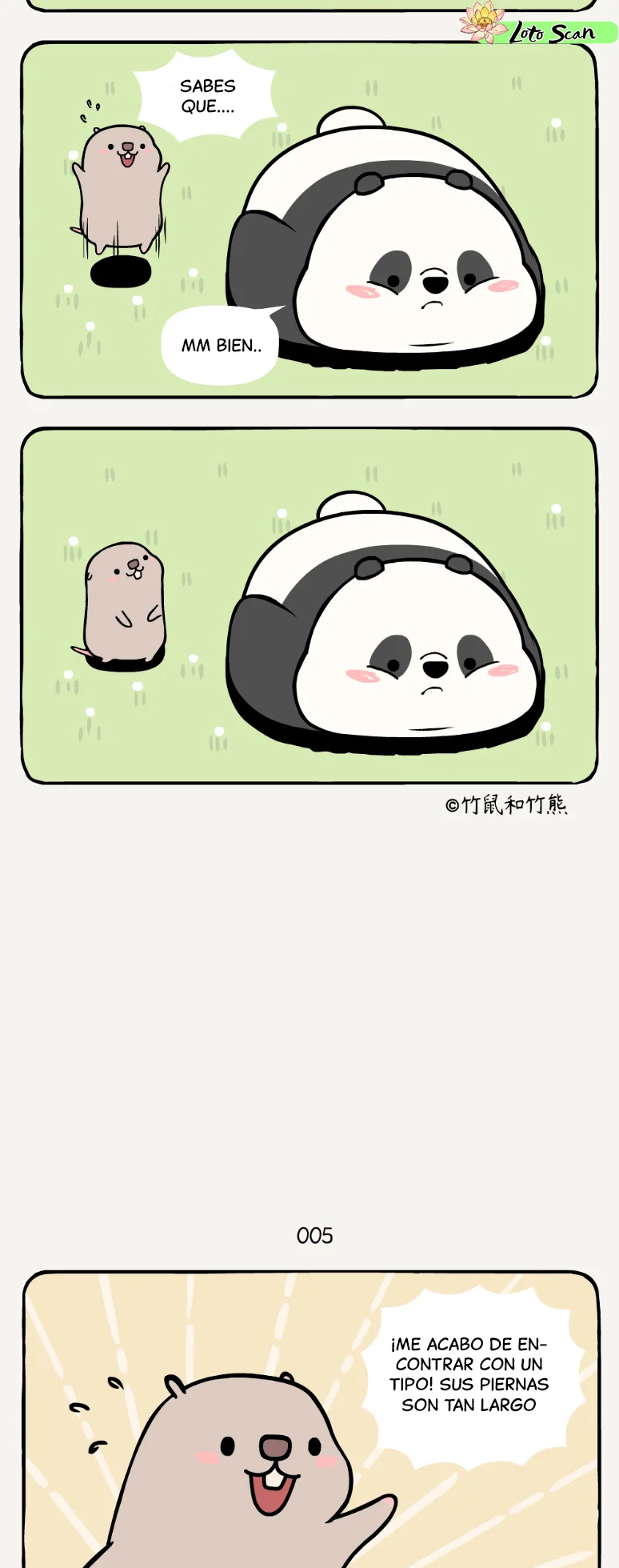 2 compañeros de bambu