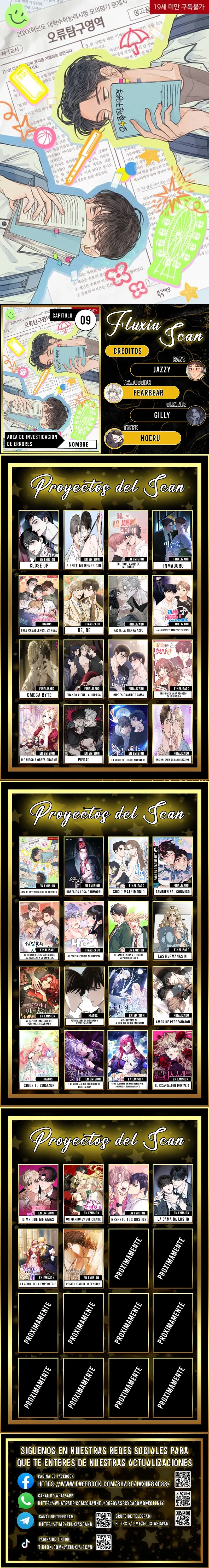 0 Área de investigación de errores